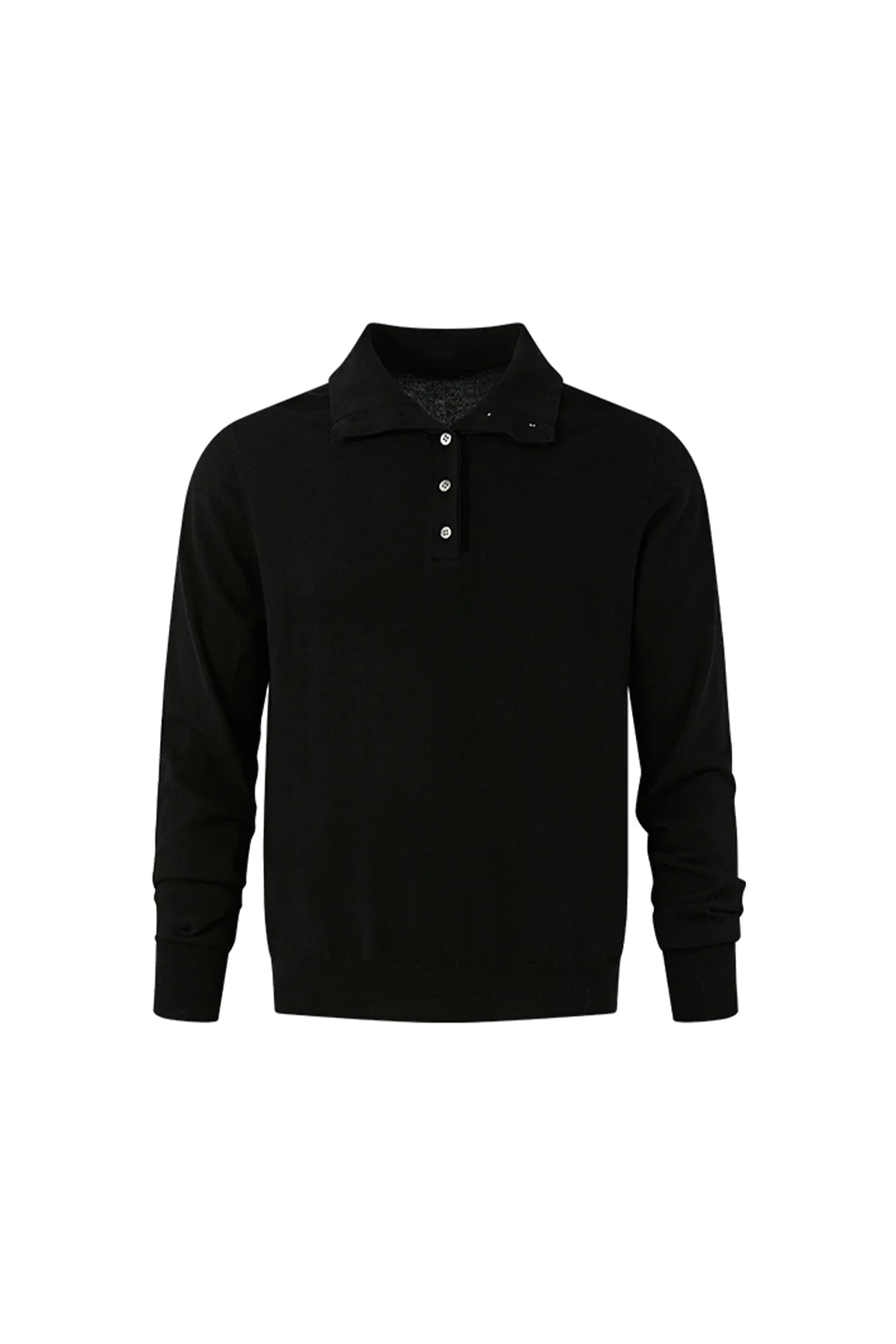 KREATE Double-Collar Wool-Blend Knit Polo