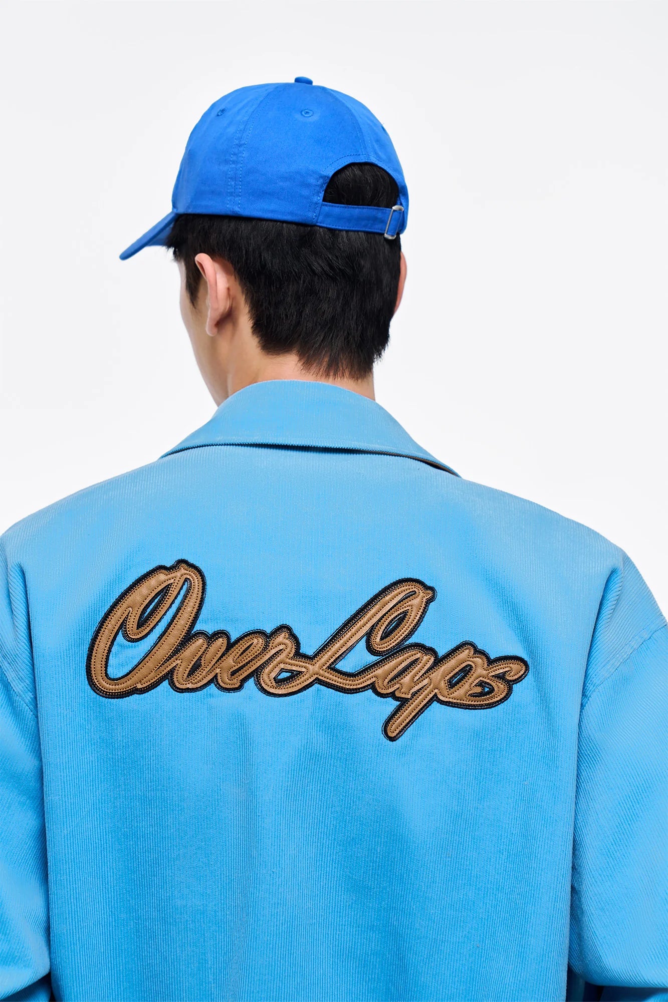 OVERLAPS Embroidered LOGO Utility Snap Jacket