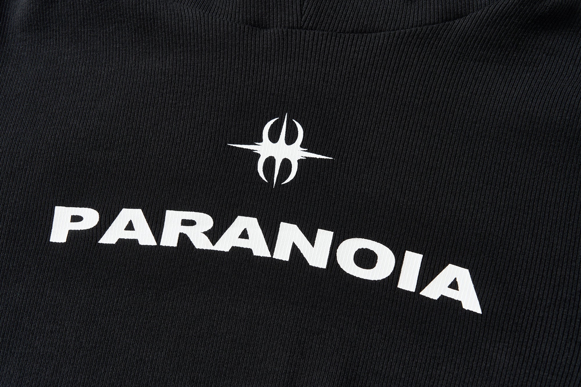 SAVAGEGROWTHWORLD Paranoia Graphic Balaclava Slim Hoodie