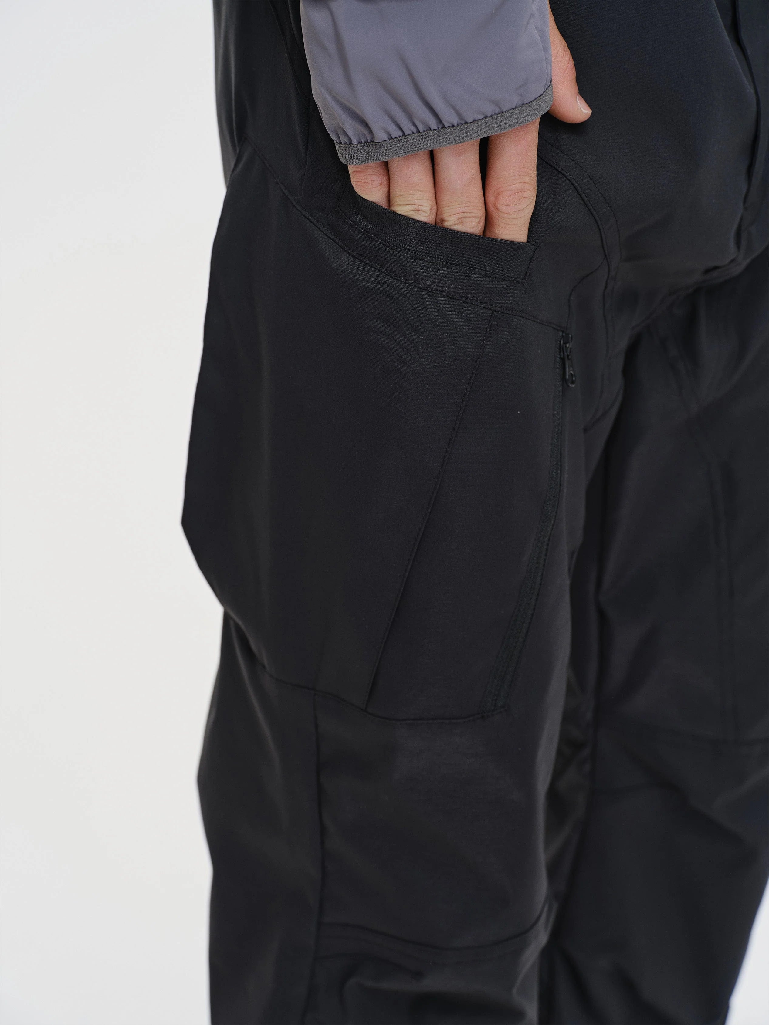 CATSSTAC Tech Paneled Zipper Pockets Elastic Waist Pants