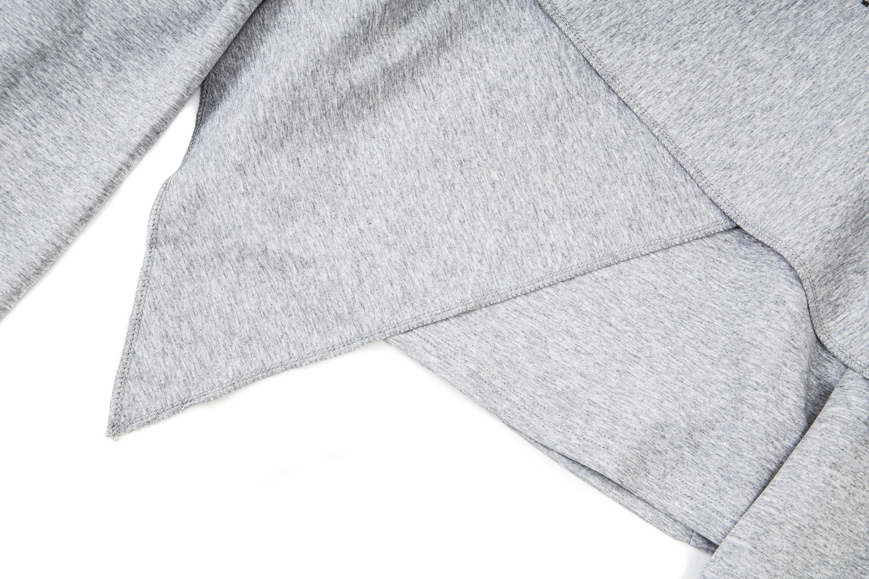CLP Deconstructed Shawl-Overlay Sweatshirt