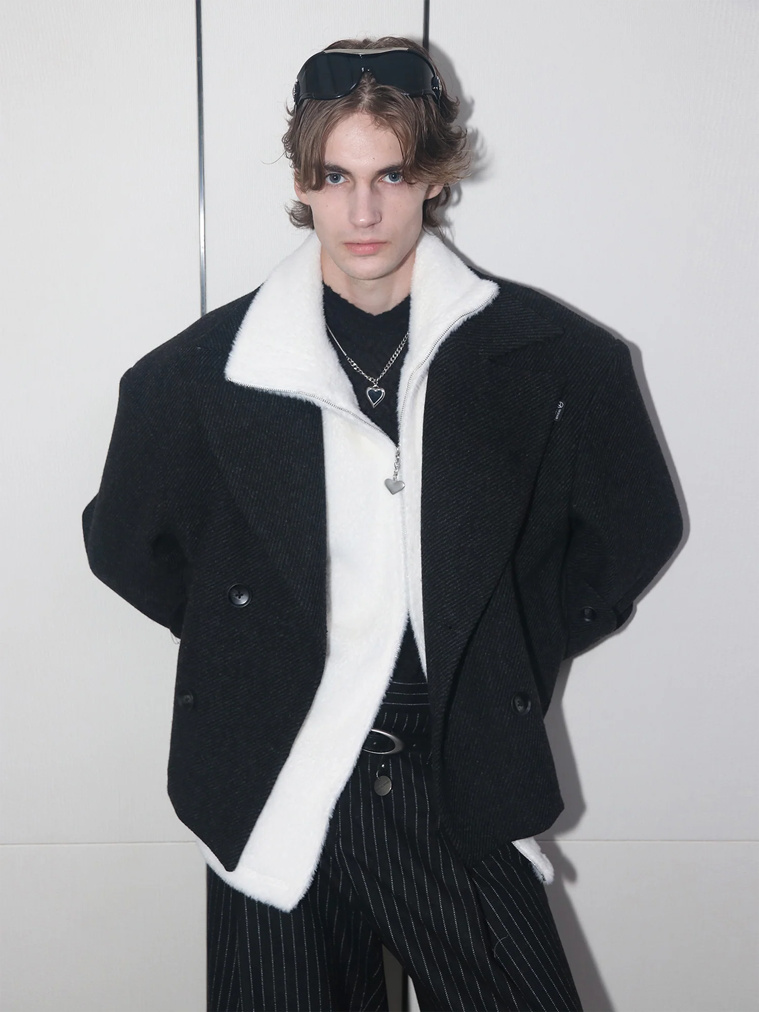 ASSEEN Asym-Zip Mohair Cardigan