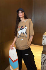 MIICHOUS Dancing Dogs Graphic T-Shirt
