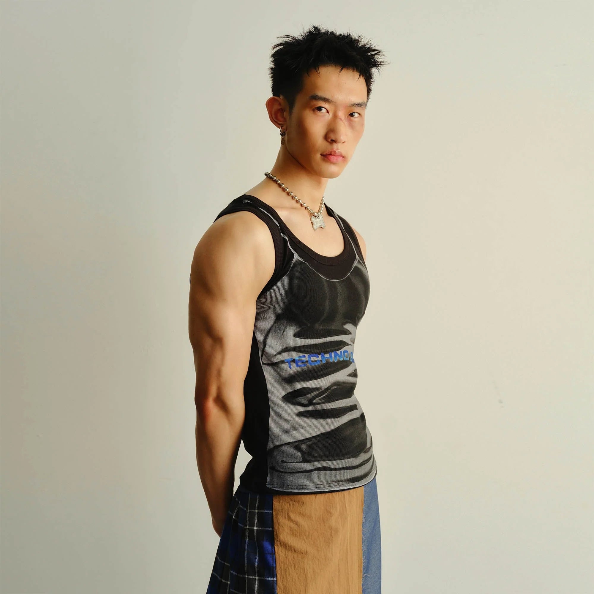 KADAKADA Technoboy Faux-Layer Tank Top