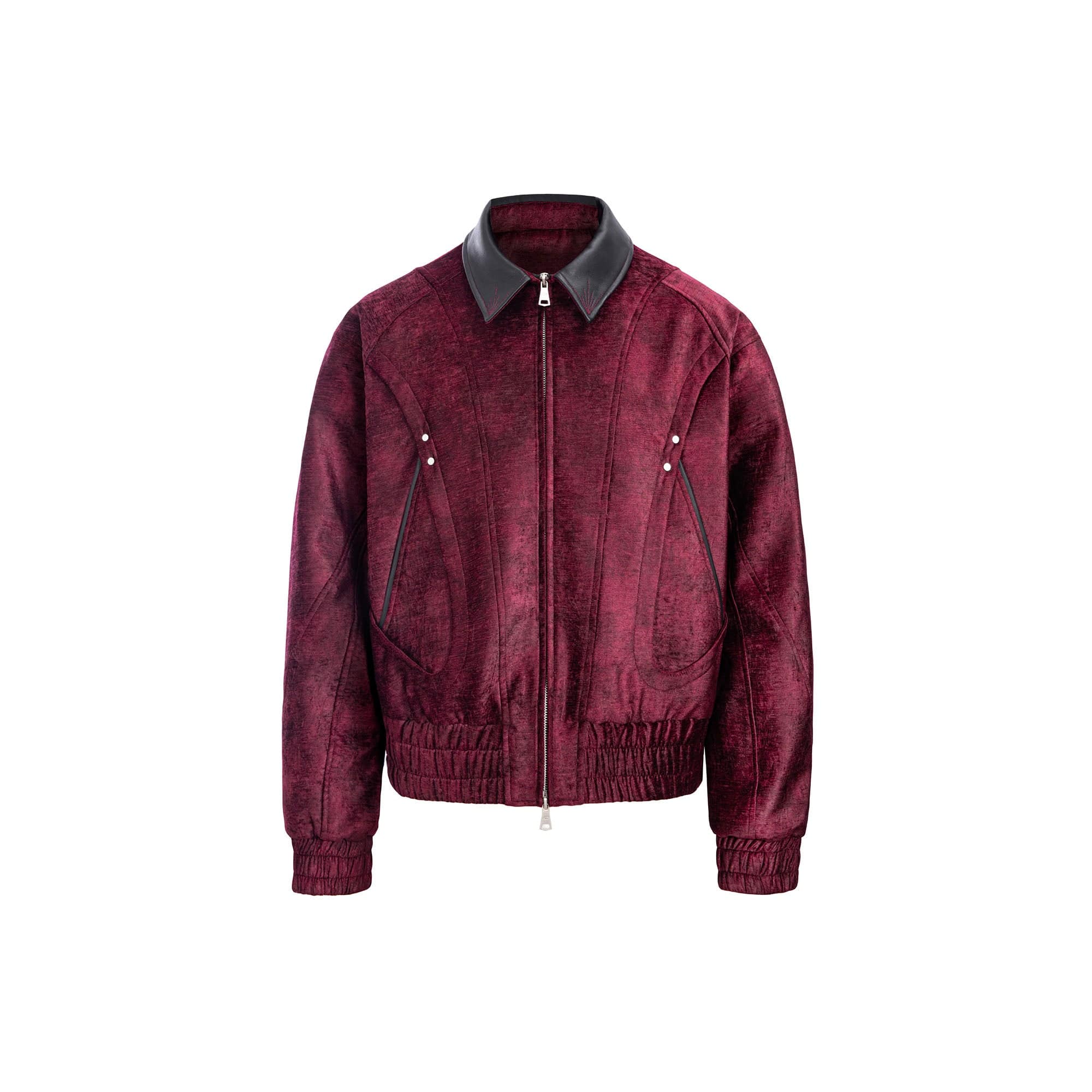 CATSSTAC Velvet Leather-Collar Elastic Jacket