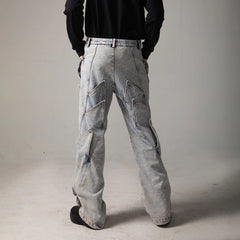 DND4DES Deconstructed Rose Petals Washed Jeans