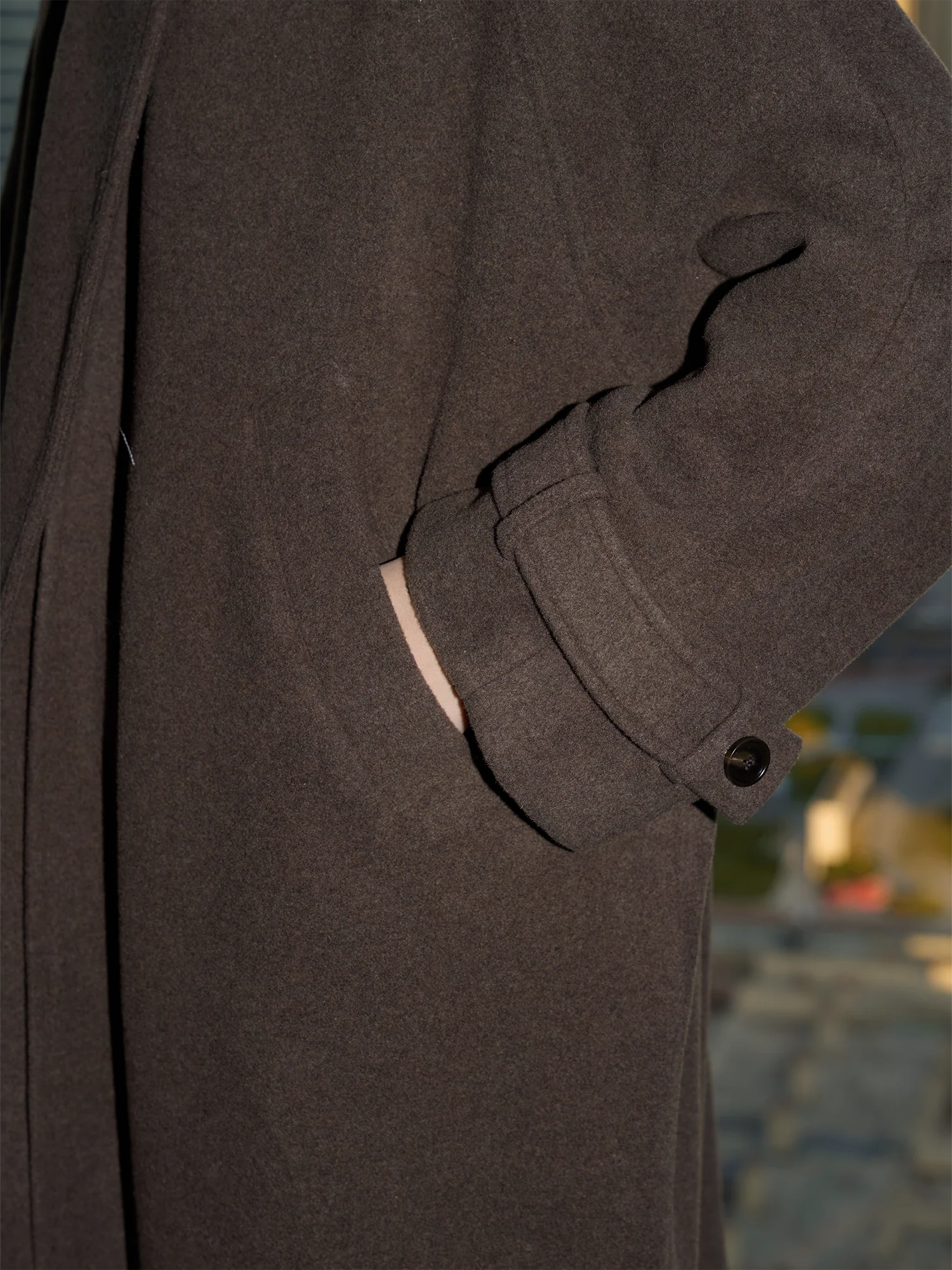 LABELROOM Essential Wool-Blend Funnel Belted Coat