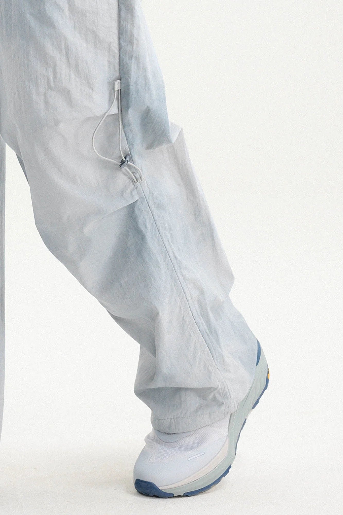 BONELESS Tie-Dye Crinkled Parachute Pants