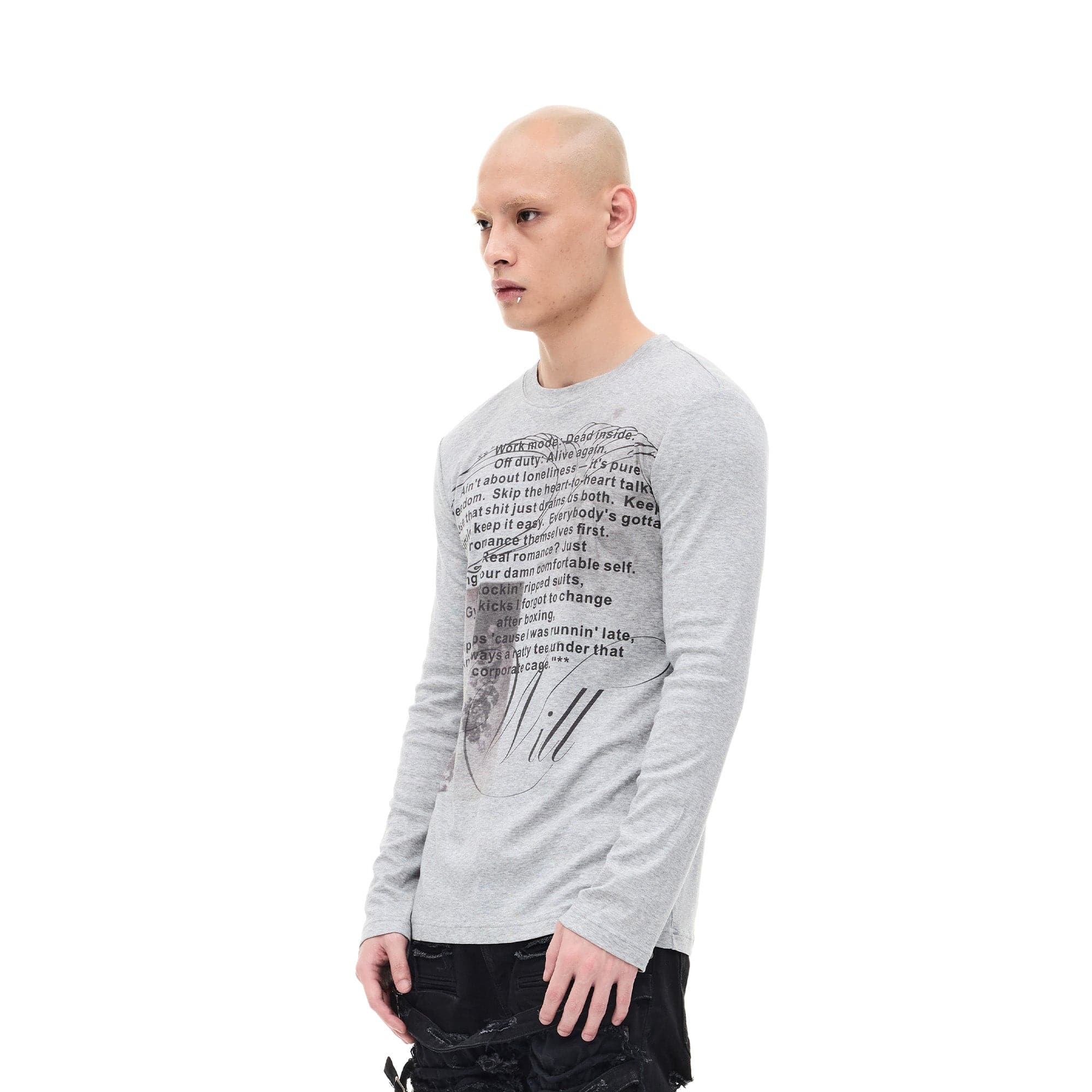 WHISTLEHUNTER Graphic Slim-Fit Stretchable Long-Sleeve Tee