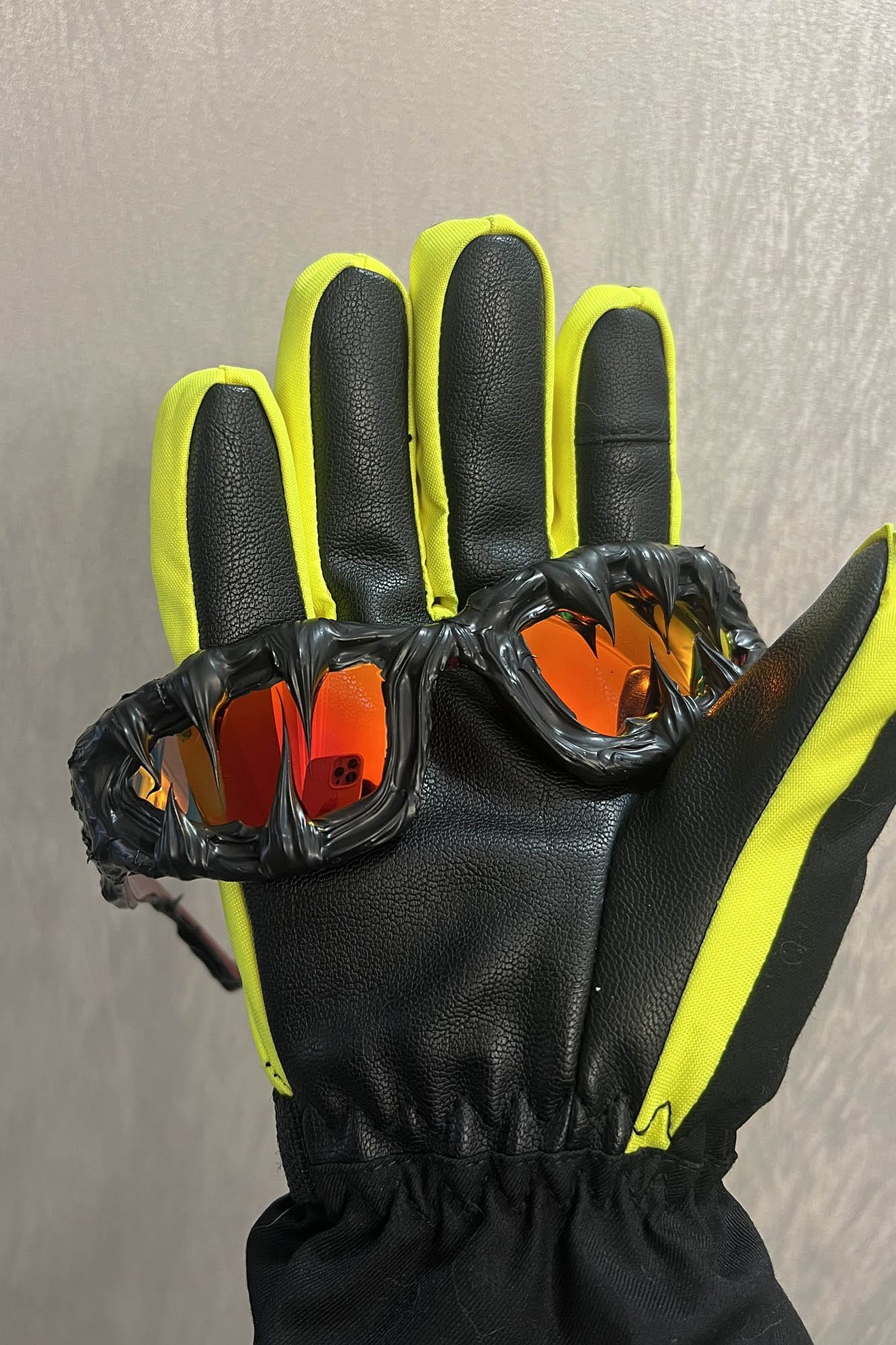 Pi0neeR Venom Melt Dripped Resin Sunglasses