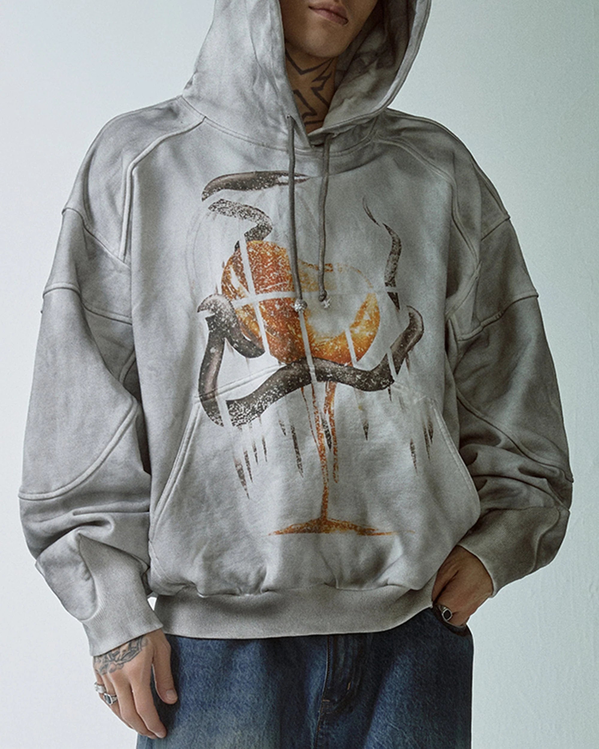 F2CE Retro Deconstructed Snake Hoodie