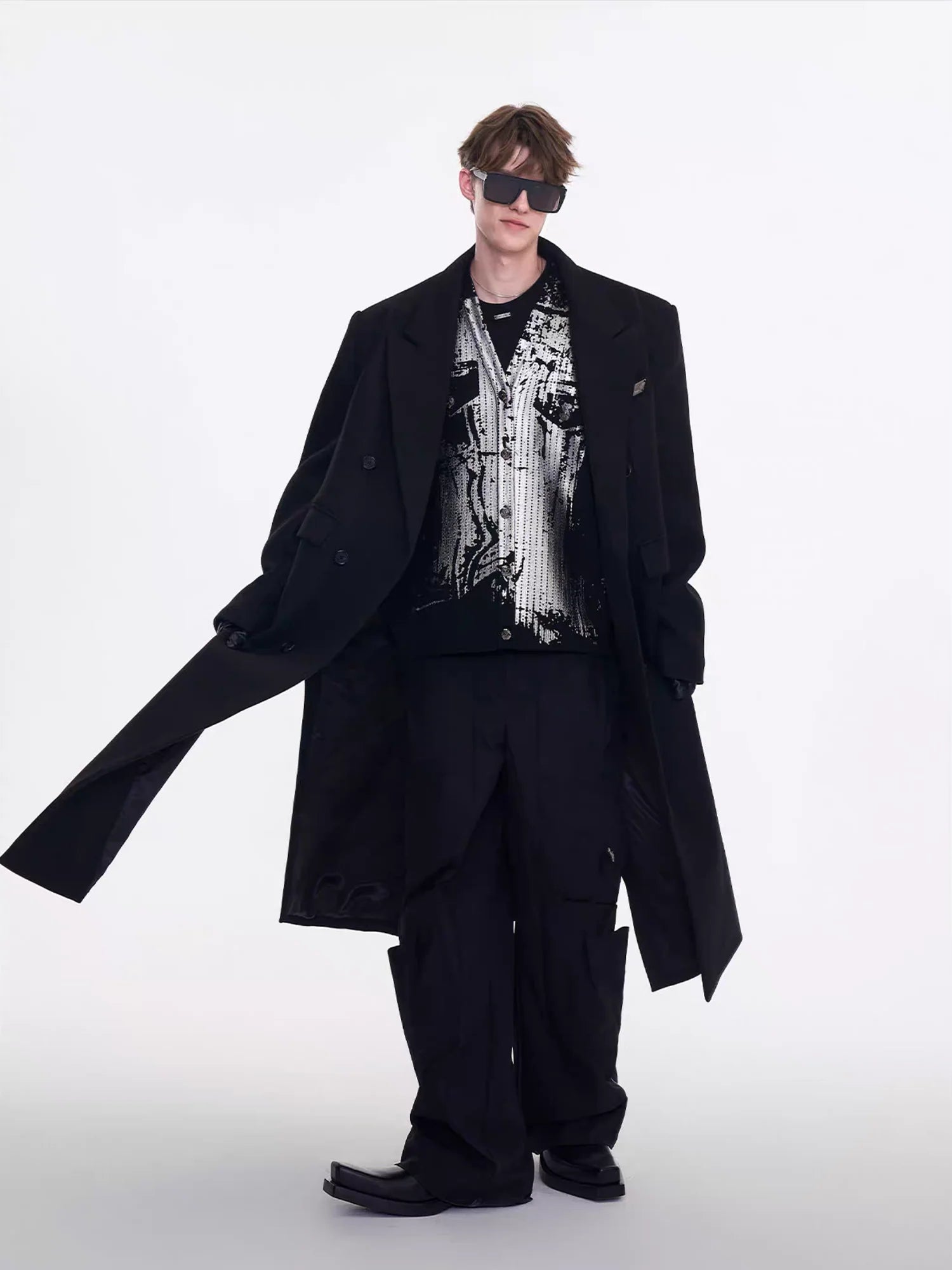 TIWILLTANG Modern Maxi Wool Coat