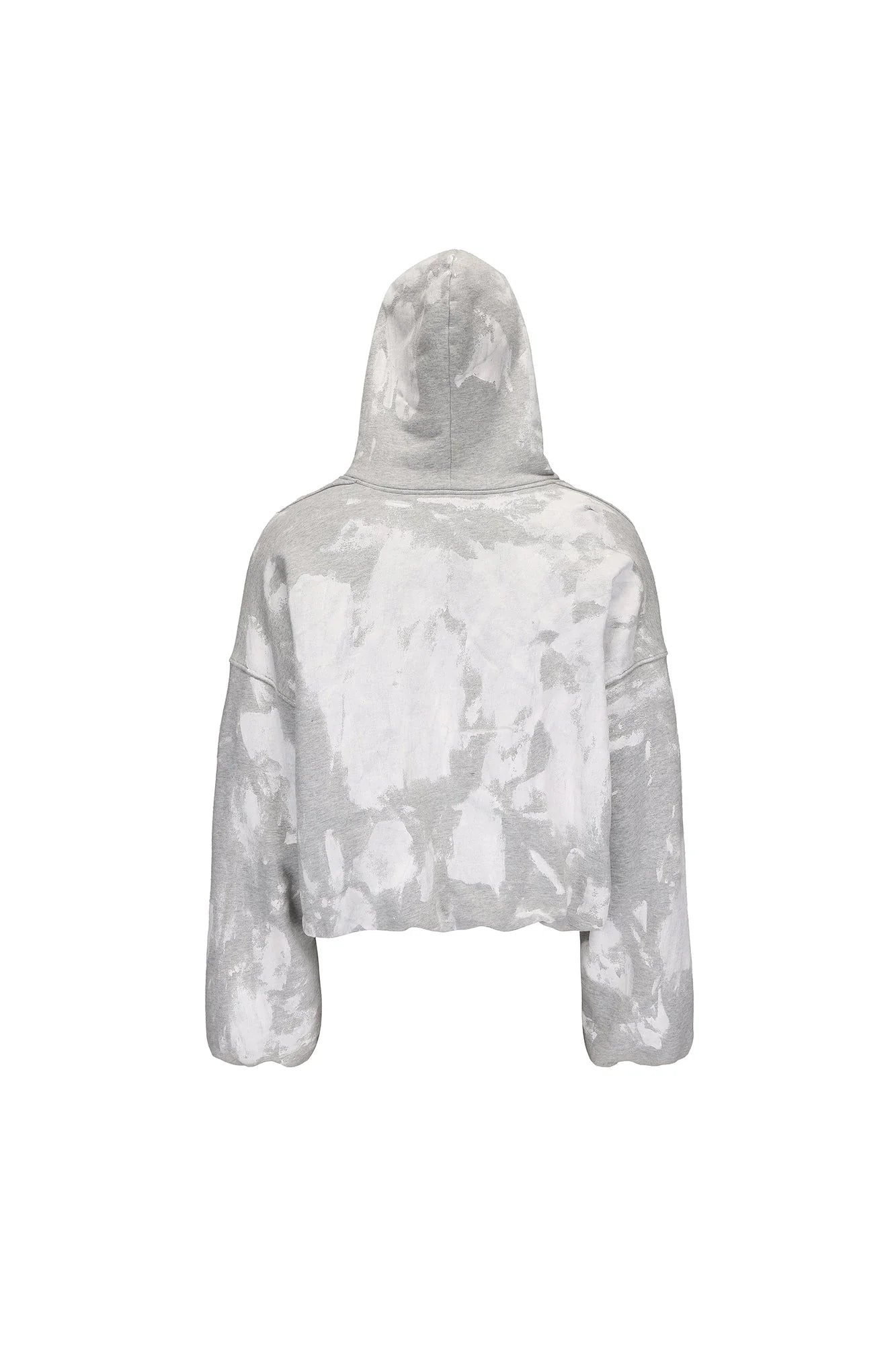 LUUUCAM Brush-Paint Faded Logo Hoodie
