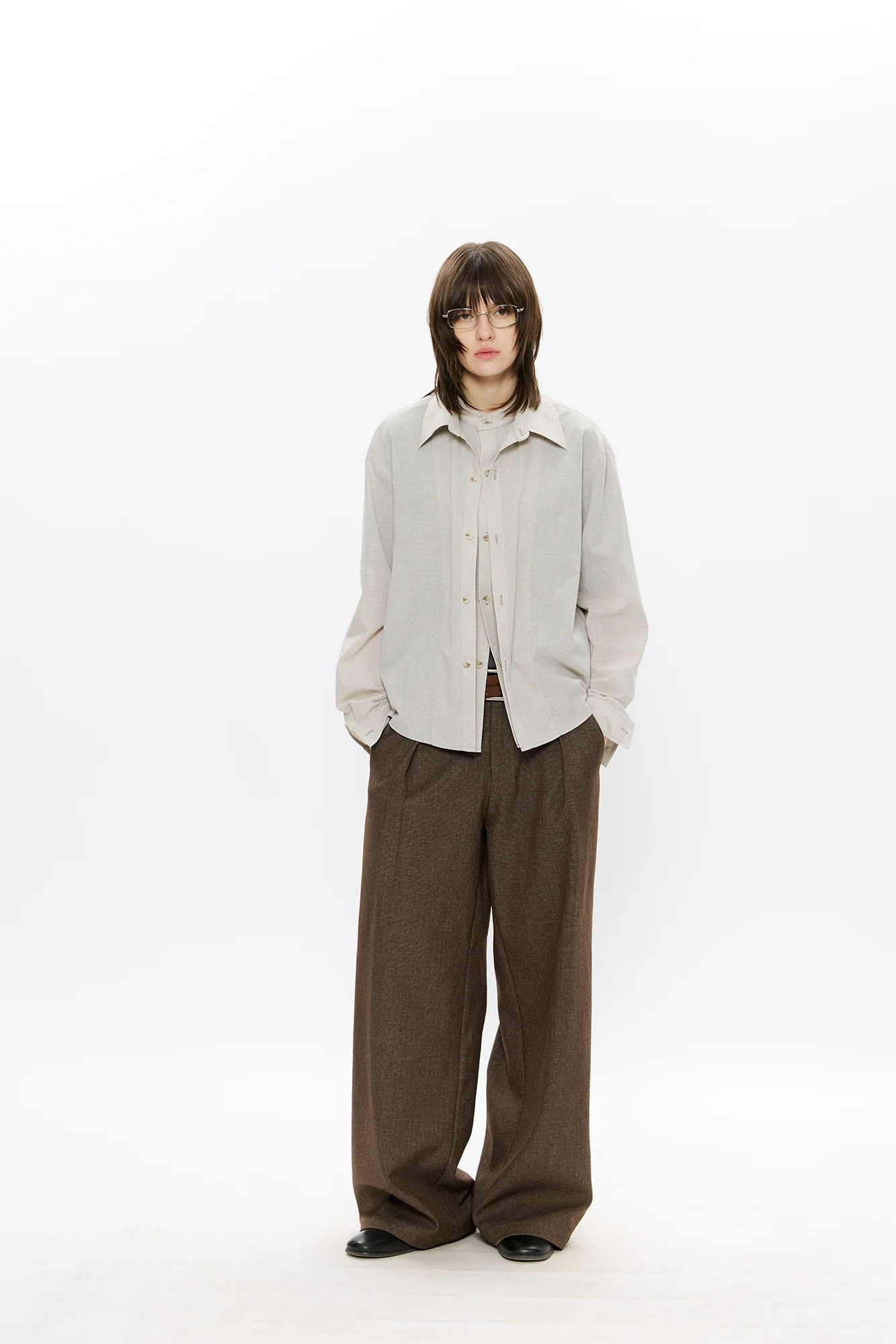 KREATE Linen Layered Check Shirt