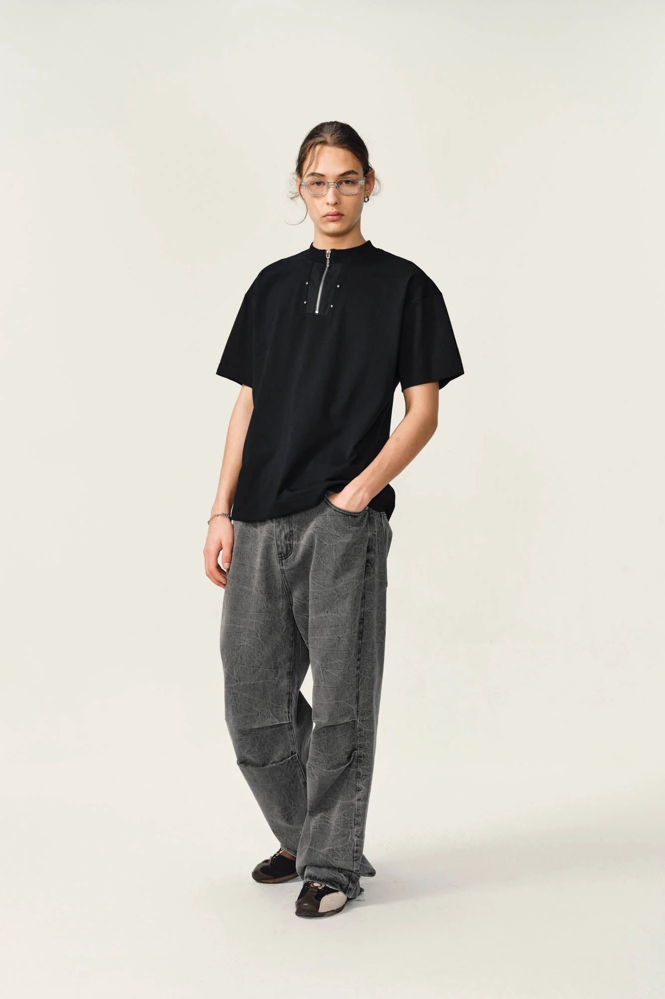 OVDY Half-Zip Rivet Sorona T-Shirt