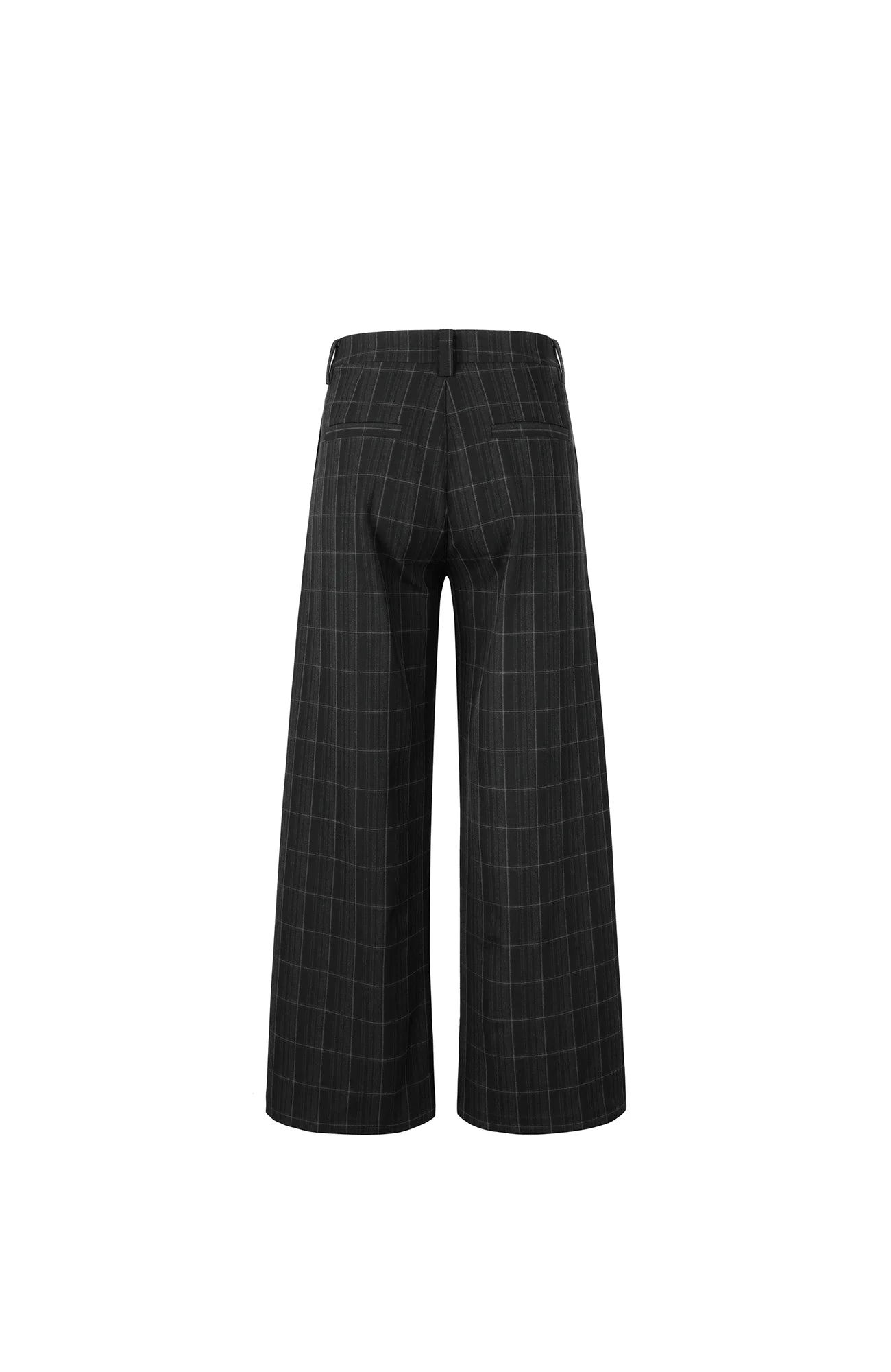 OKAYTHXBYE Retro Checks Pleated Trousers