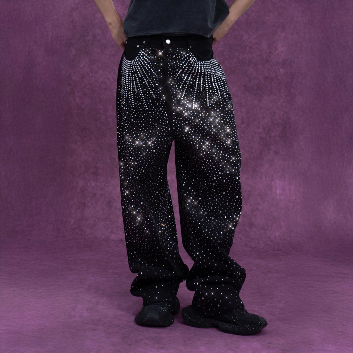 CLP Starlight Diamond Wide-Leg Jeans