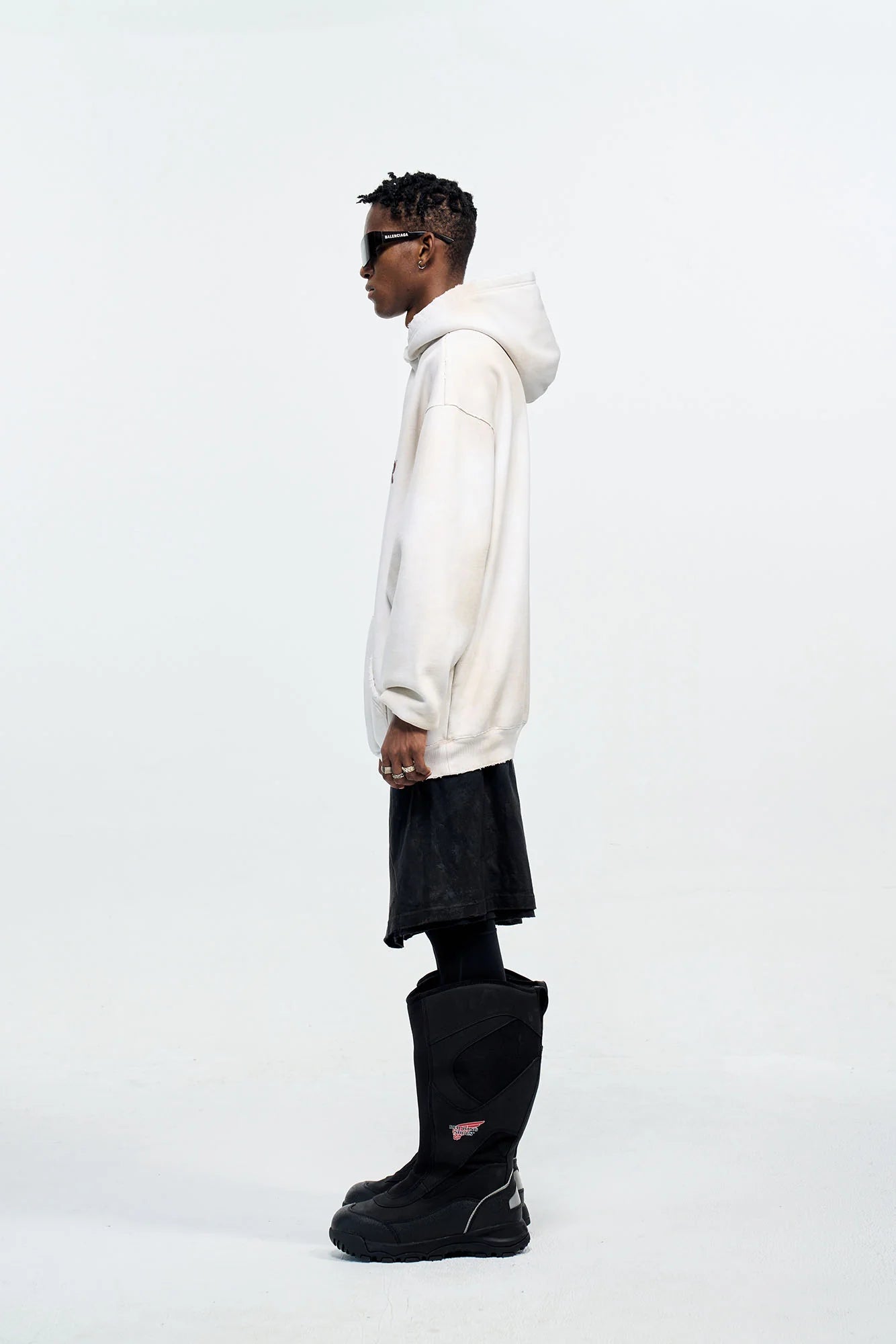 ULIPERY Dirty Fit Frayed Heavyweight Oversized Hoodie