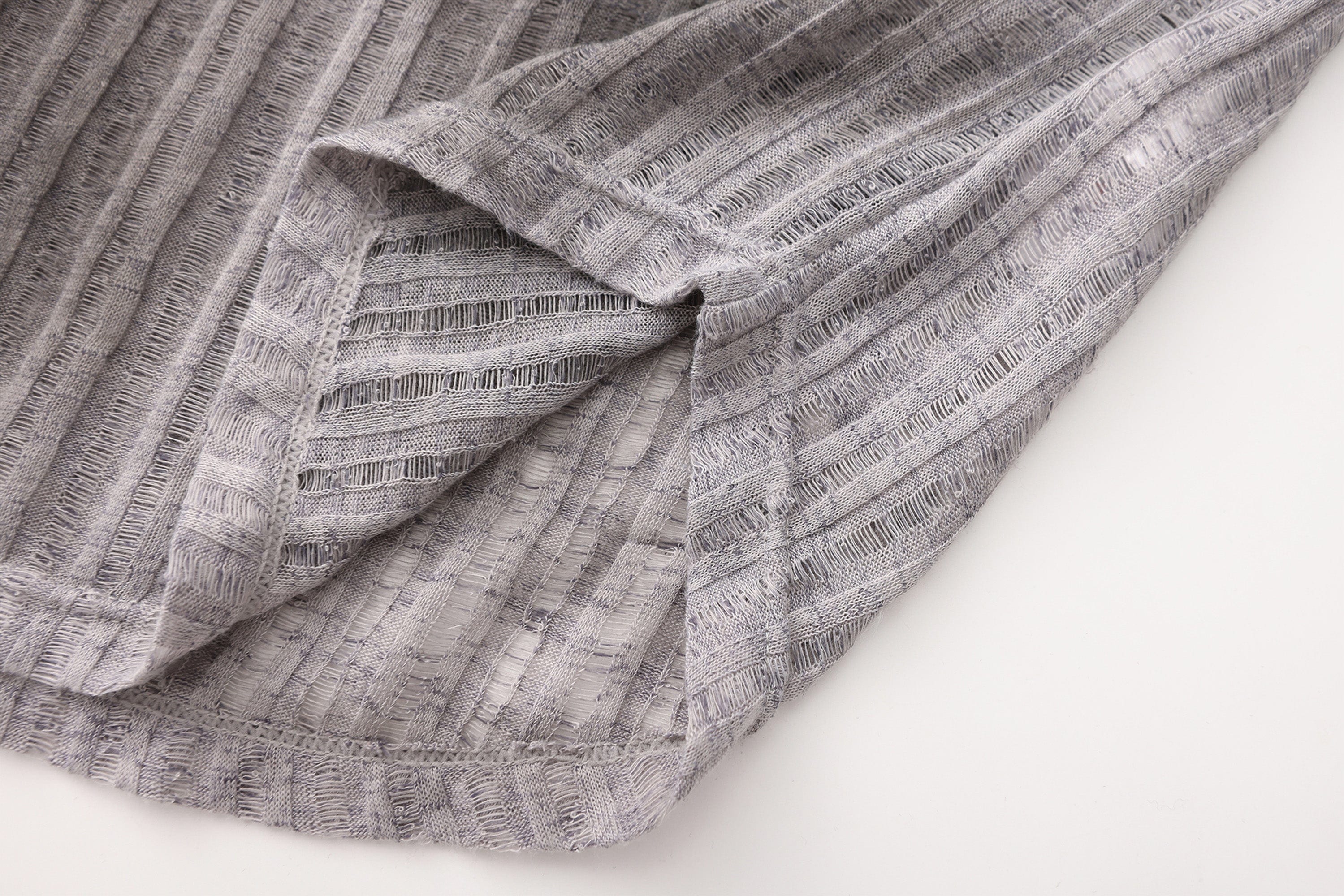 VANN VALRENCE Essential Gradient Sheer Long-Sleeve Tee