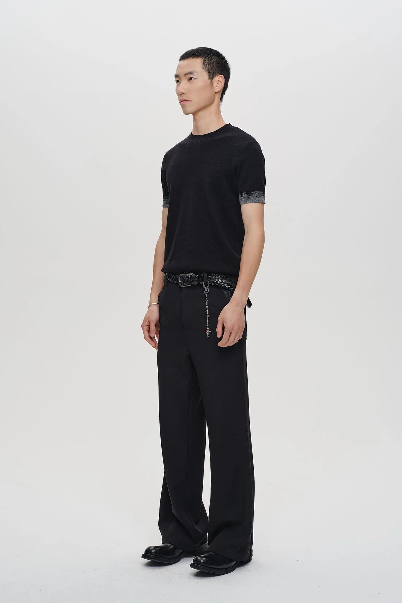 CATSSTAC Minimal Patch Wide-Leg Trousers