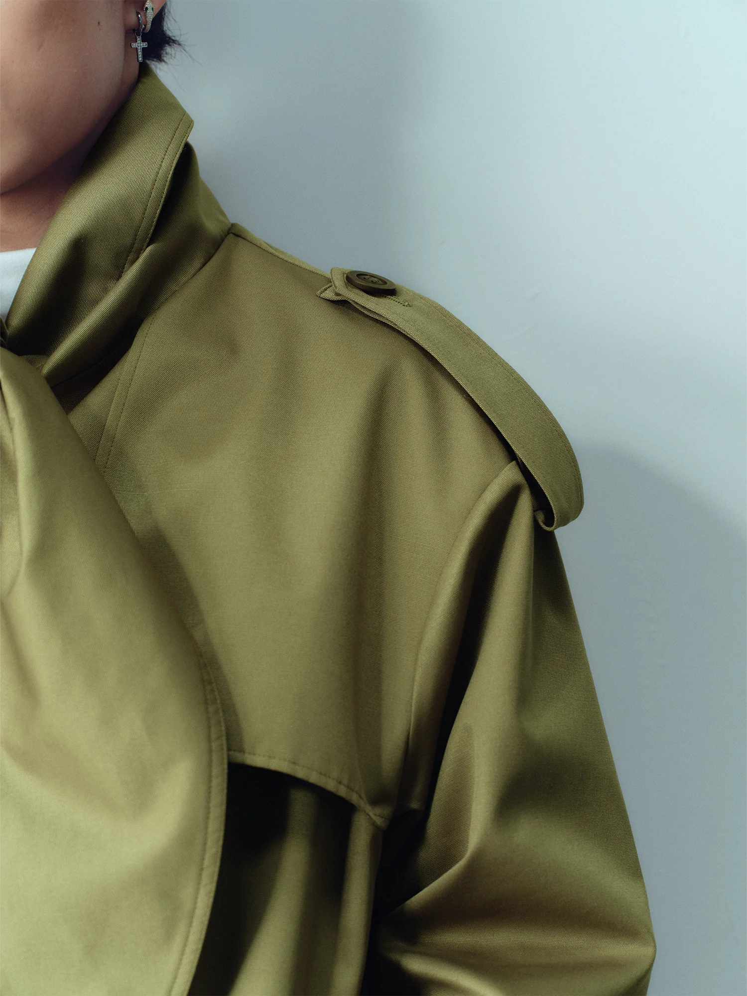 KADAKADA Scarf-Tie Waterproof Belted Trench