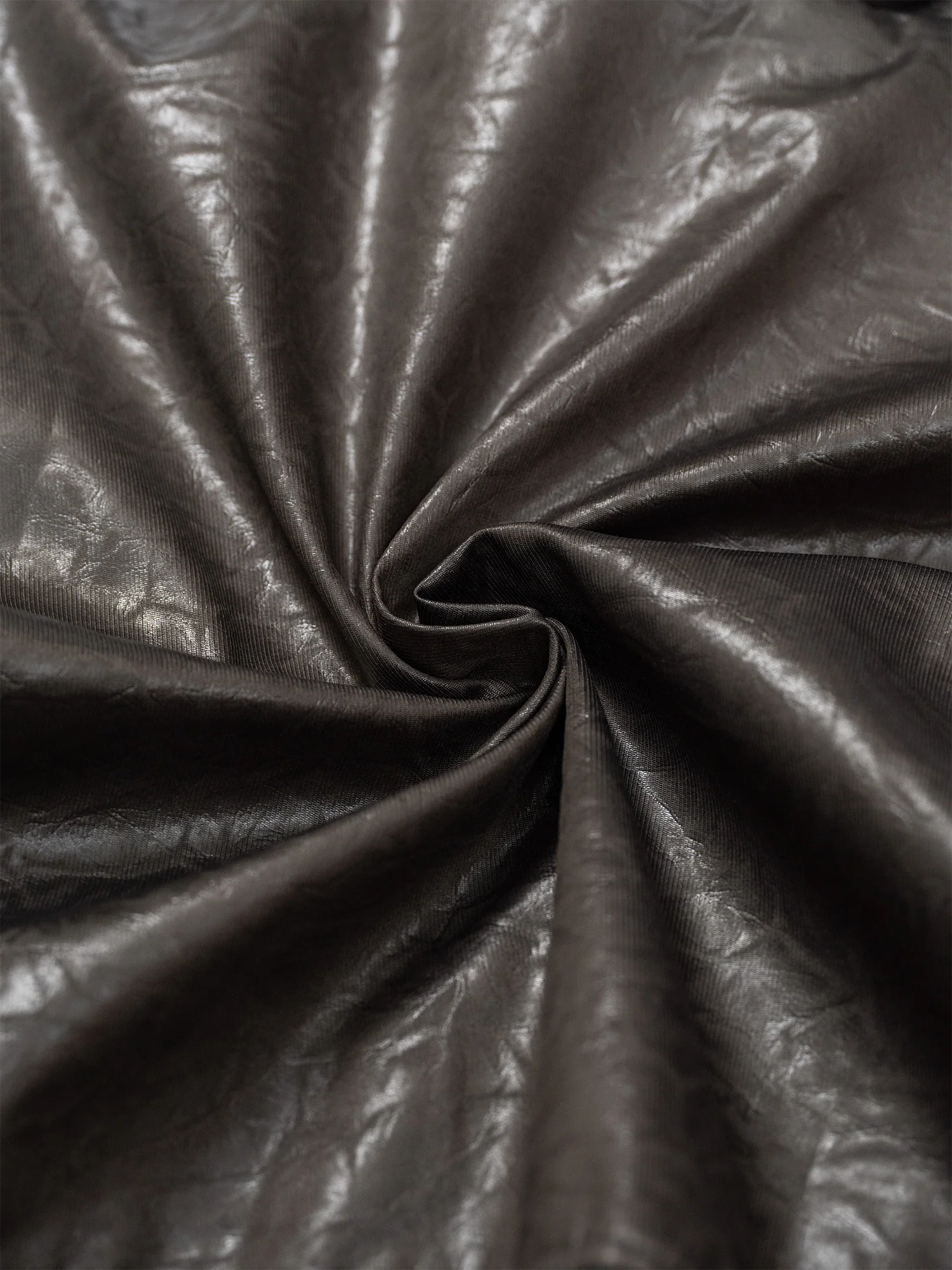 KADAKADA Faux Leather Dual-Zipper Hooded Jacket