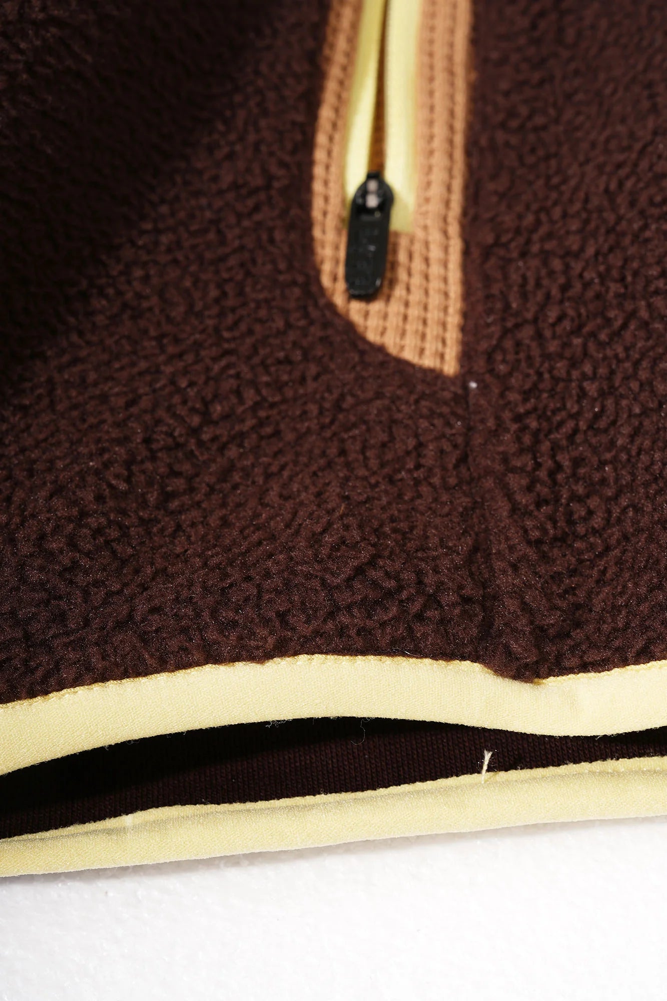 UMAMIISM Contrast Trim Fleece Jacket
