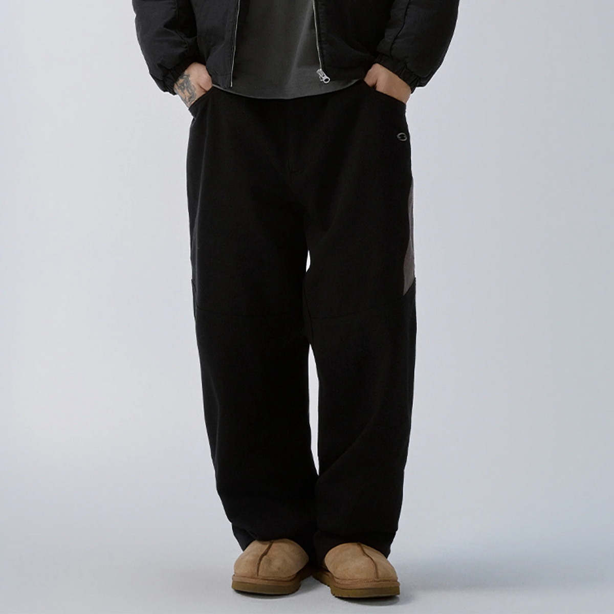F2CE Paneled Contrast Embroidered LOGO Pants