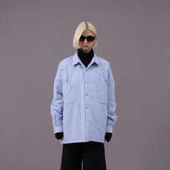 MIICHOUS Crystal Star Cotton Padded Shirt Jacket