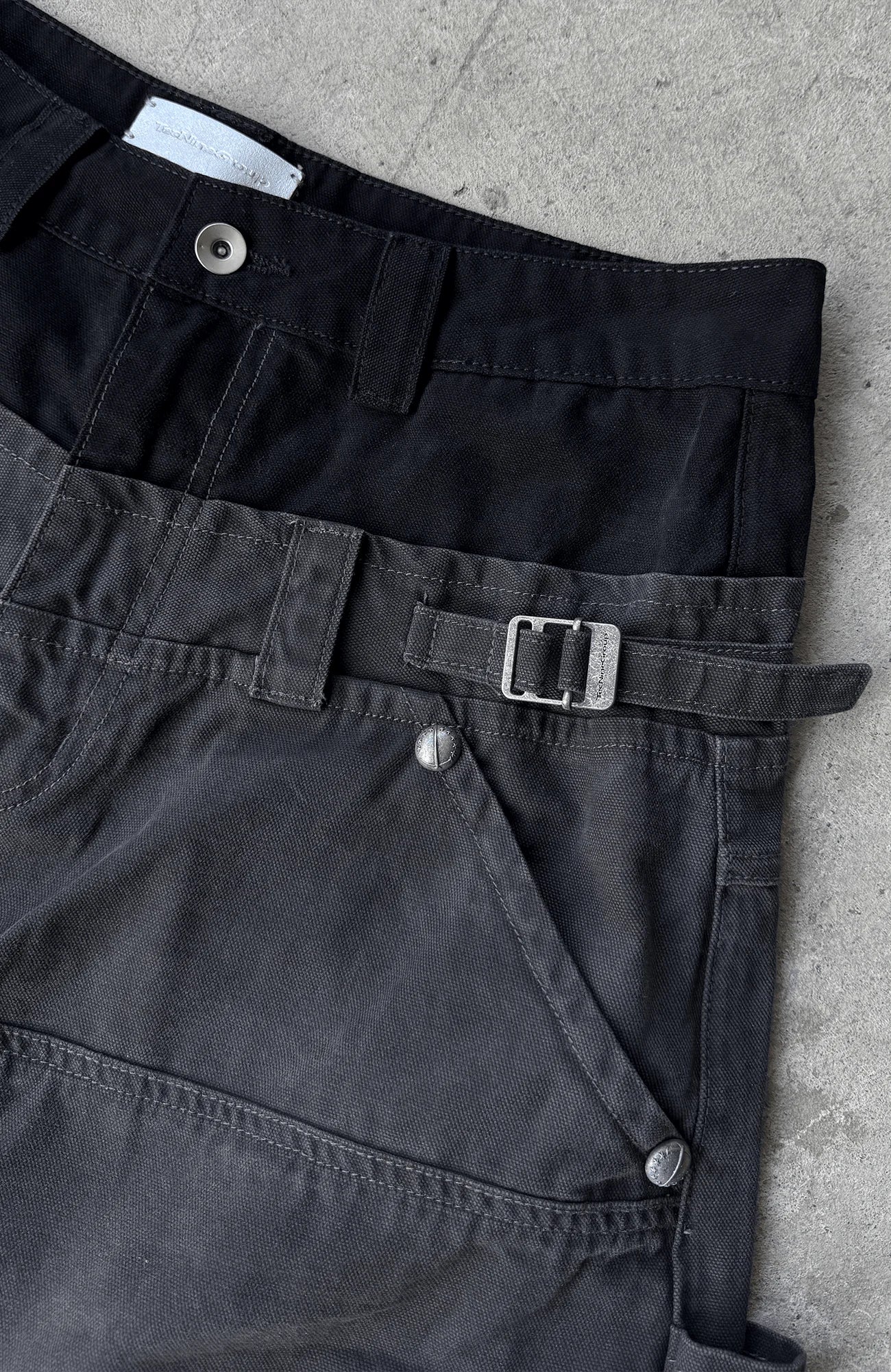 TECNINEGROUP Detachable Reflective Firefighter Cargo Pants Gray