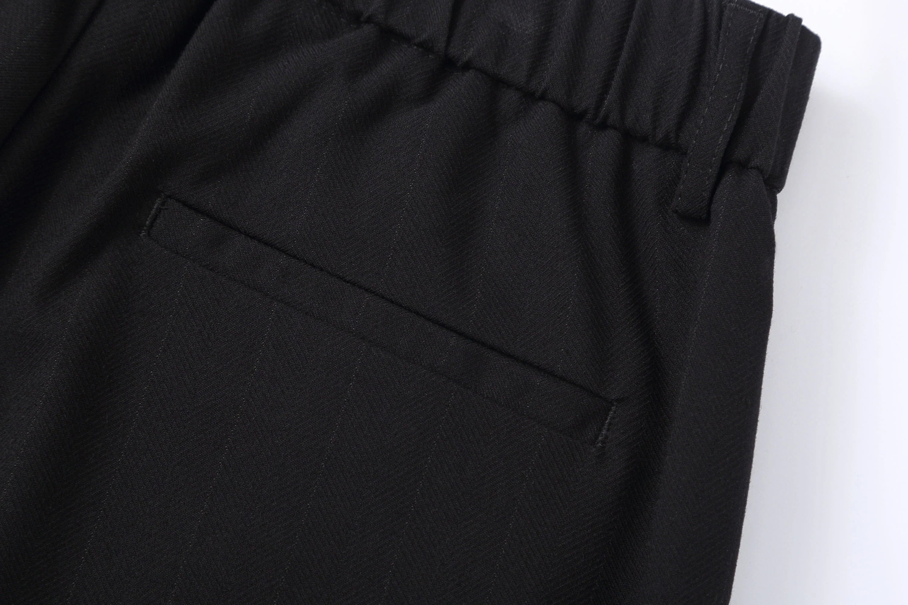CLP Pleated Draped Wide-Leg Trousers