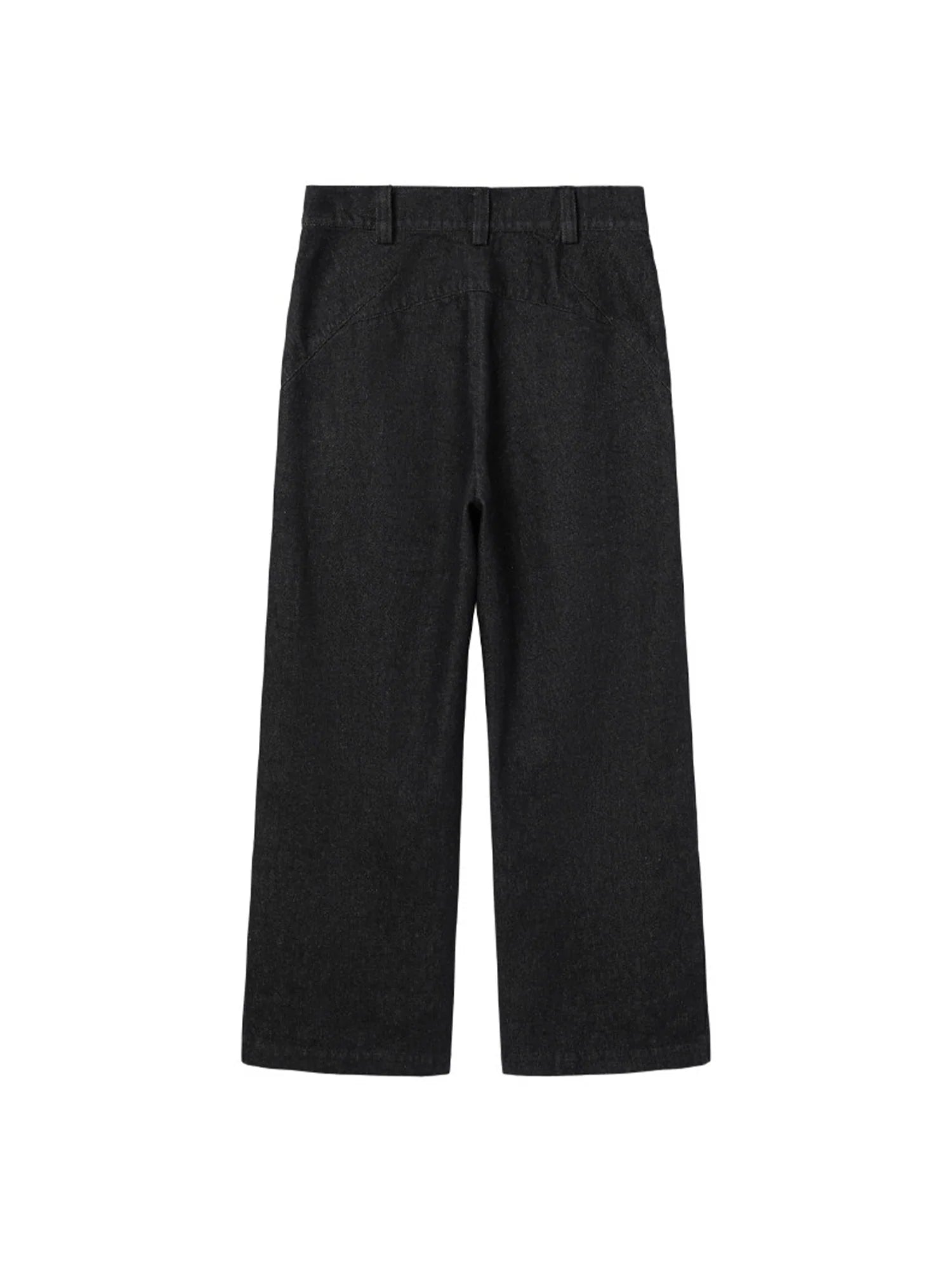 ALVNG AR ANTS Pleated Straight-Leg Denim Trousers