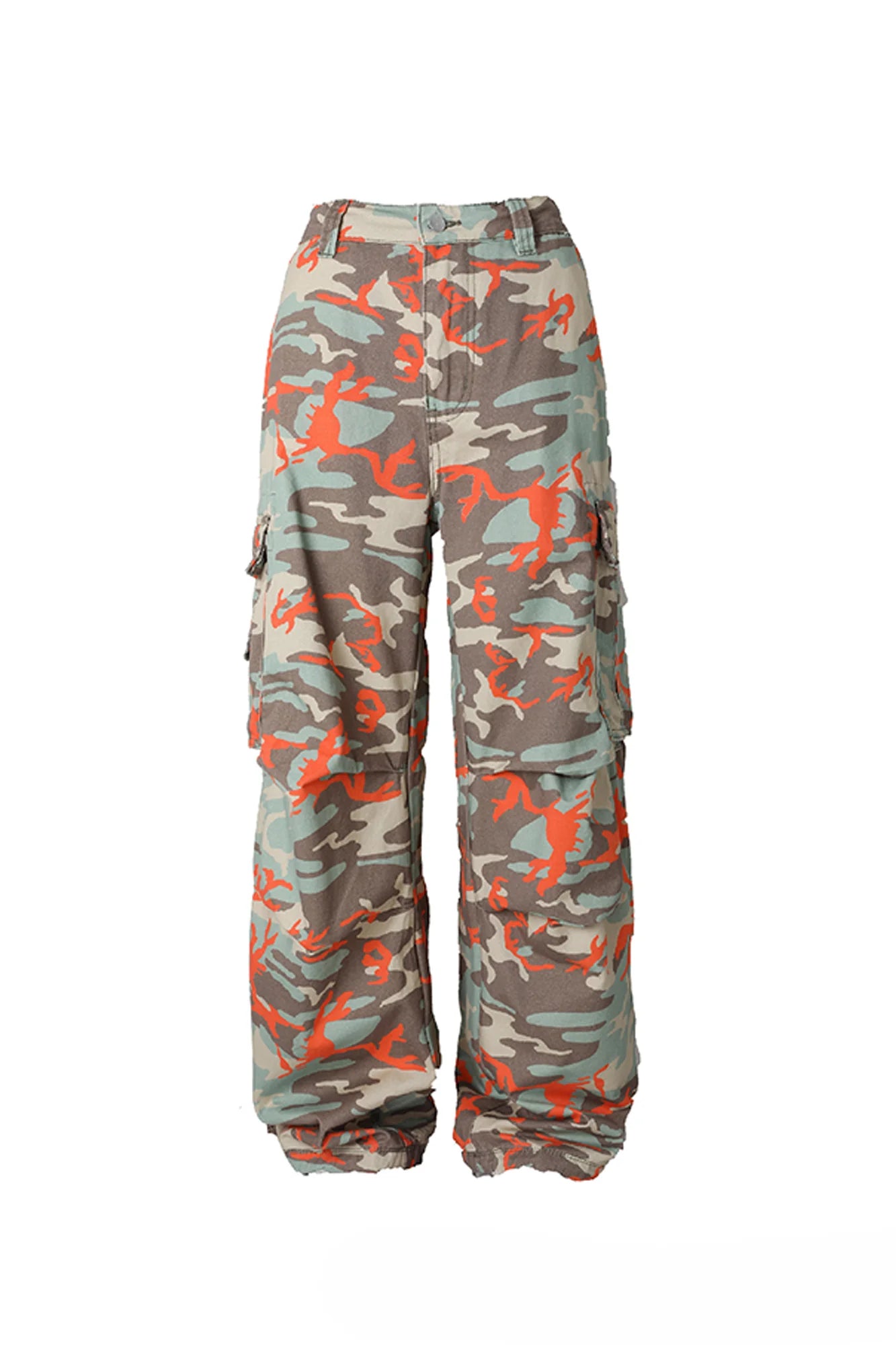 STEEPC Camo Wide-Leg Cargo Pants