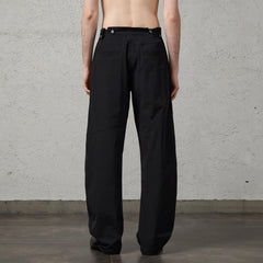 ORGANIC EMOTION Retro Spliced Curved Pants
