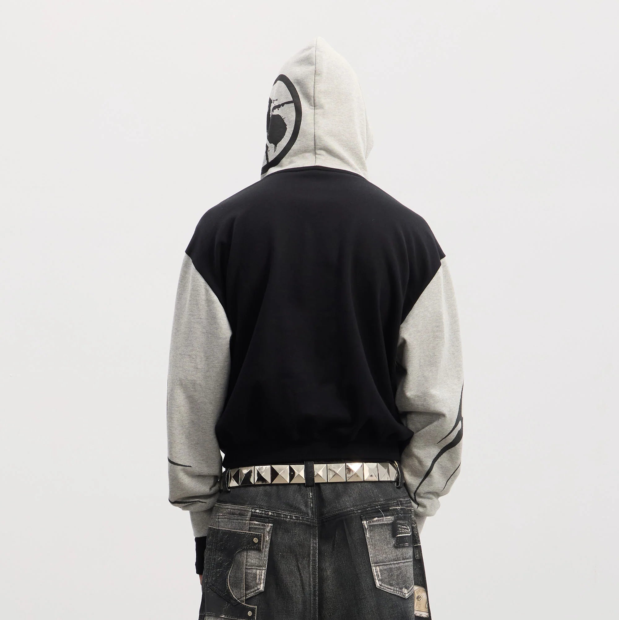 DND4DES Rockstar Full-Print Contrast Hoodie