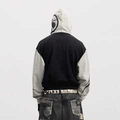 DND4DES Rockstar Full-Print Contrast Hoodie