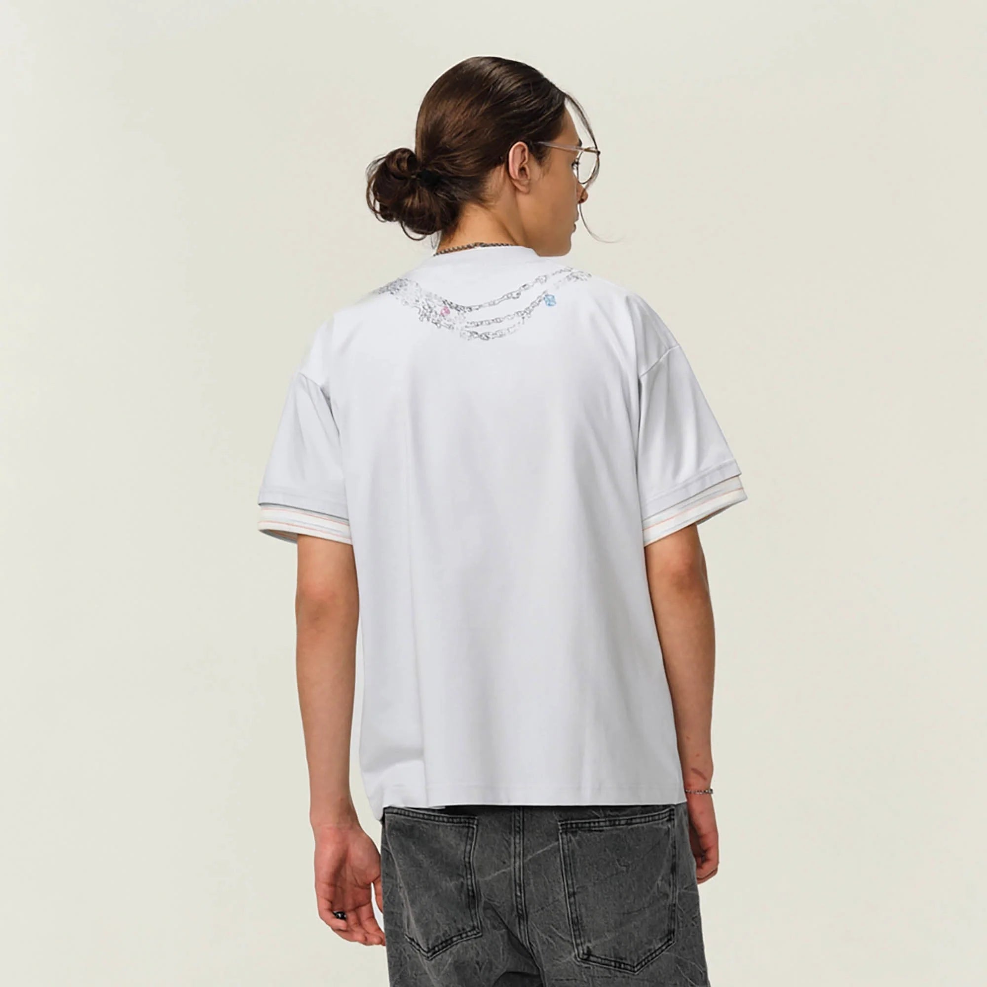 OVDY Chain Graphic Layered Sorona T-Shirt