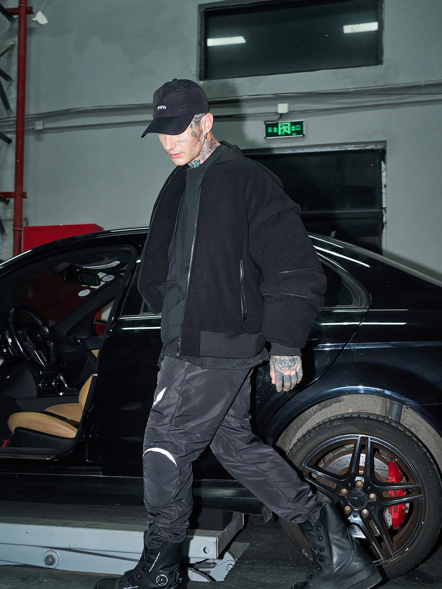 PMW Deconstructed Detachable Sleeve Bomber Jacket