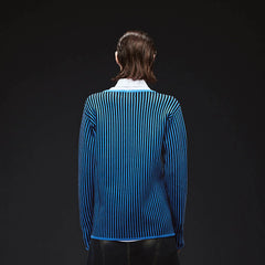 ARTIFICIAL WORLD Essential Striped Knitted L/S Tee
