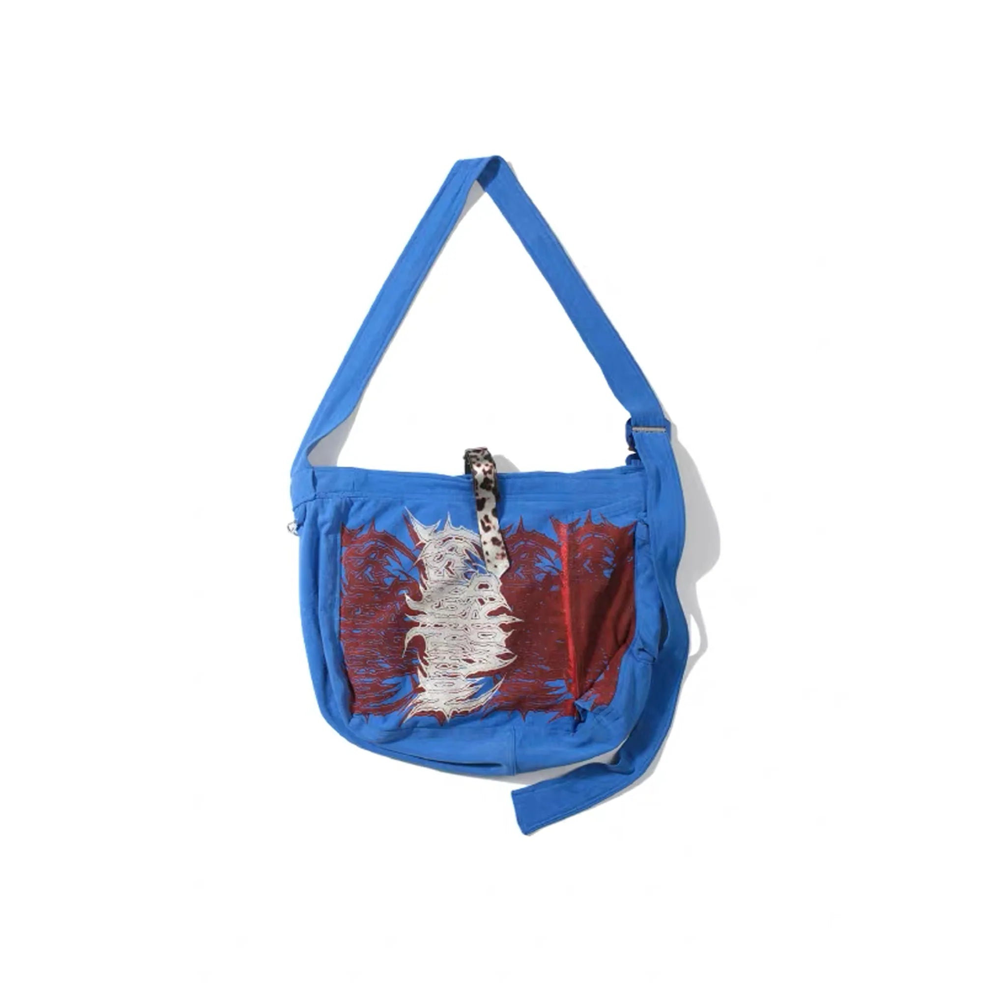 NOTHINGNESS WORLD Adjustable Skull Graphic Oversized Shoulder Bag