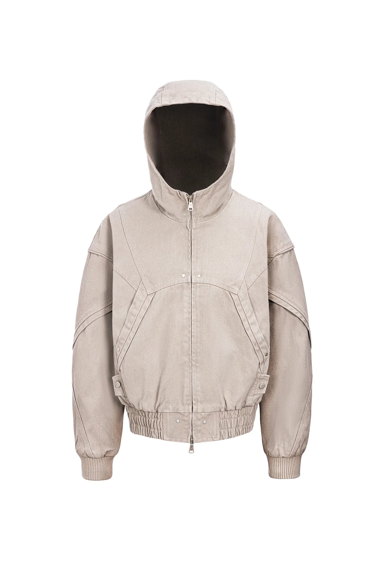 CATSSTAC Structured Panel Studded Hooded Jacket