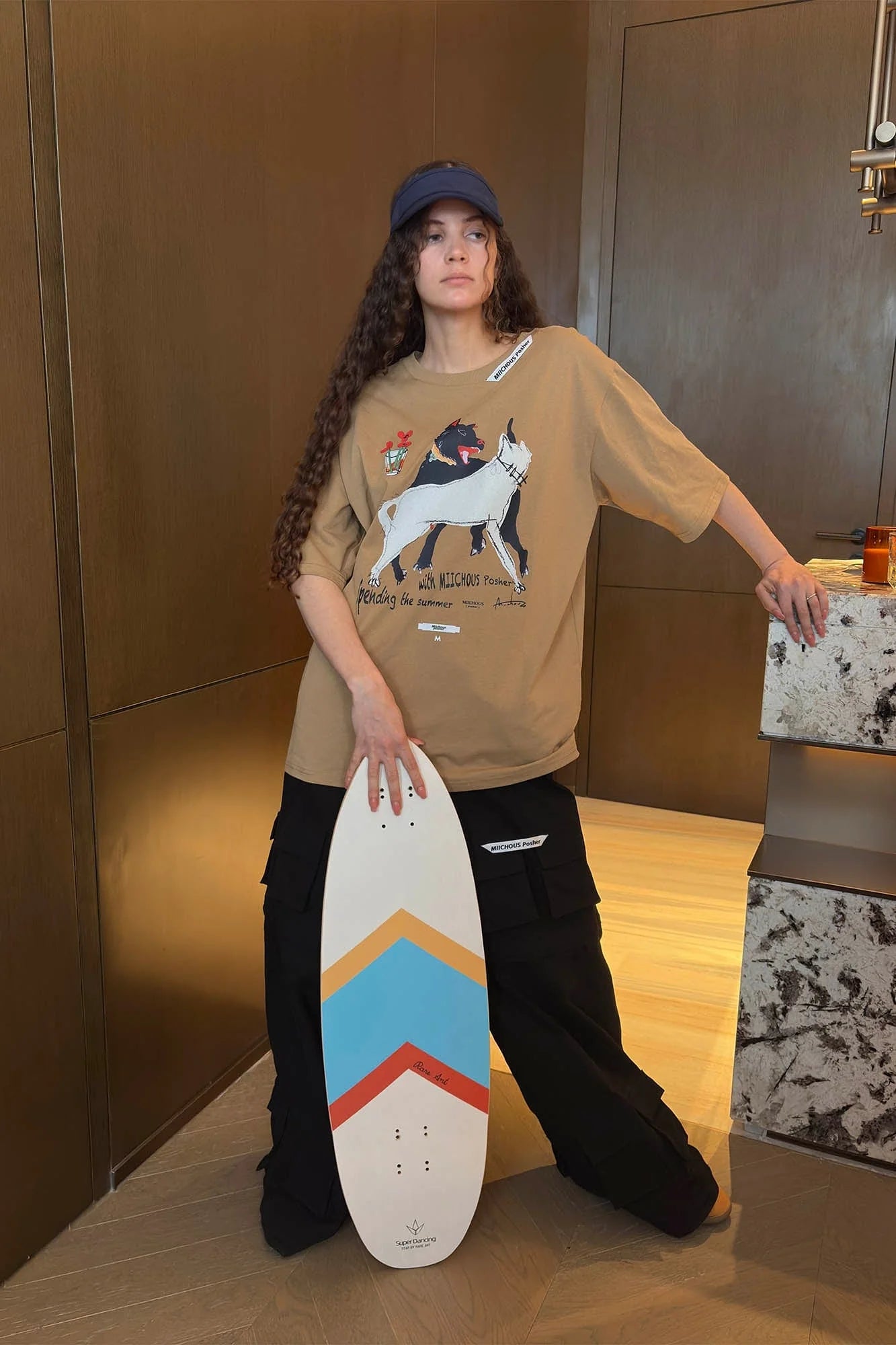 MIICHOUS Dancing Dogs Graphic T-Shirt