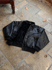 ESAIAS Deconstructed Stitch PU Jacket