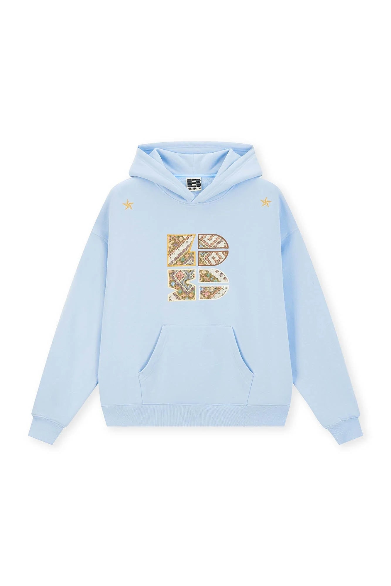 BONELESS Tribal Jacquard LOGO Patch Embroidered Hoodie