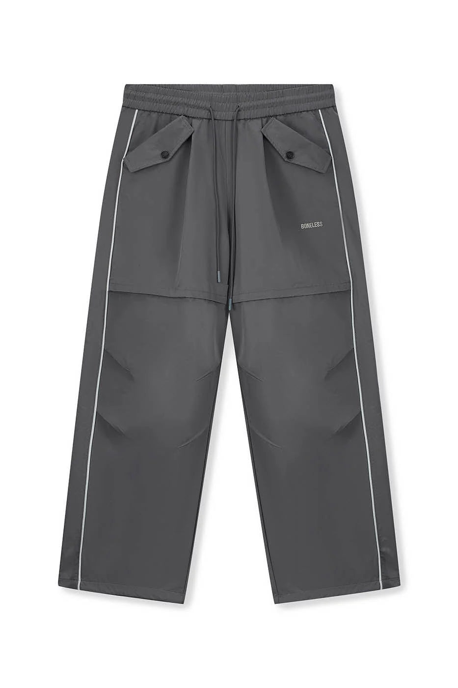 BONELESS Paneled Crinkled Parachute Pants