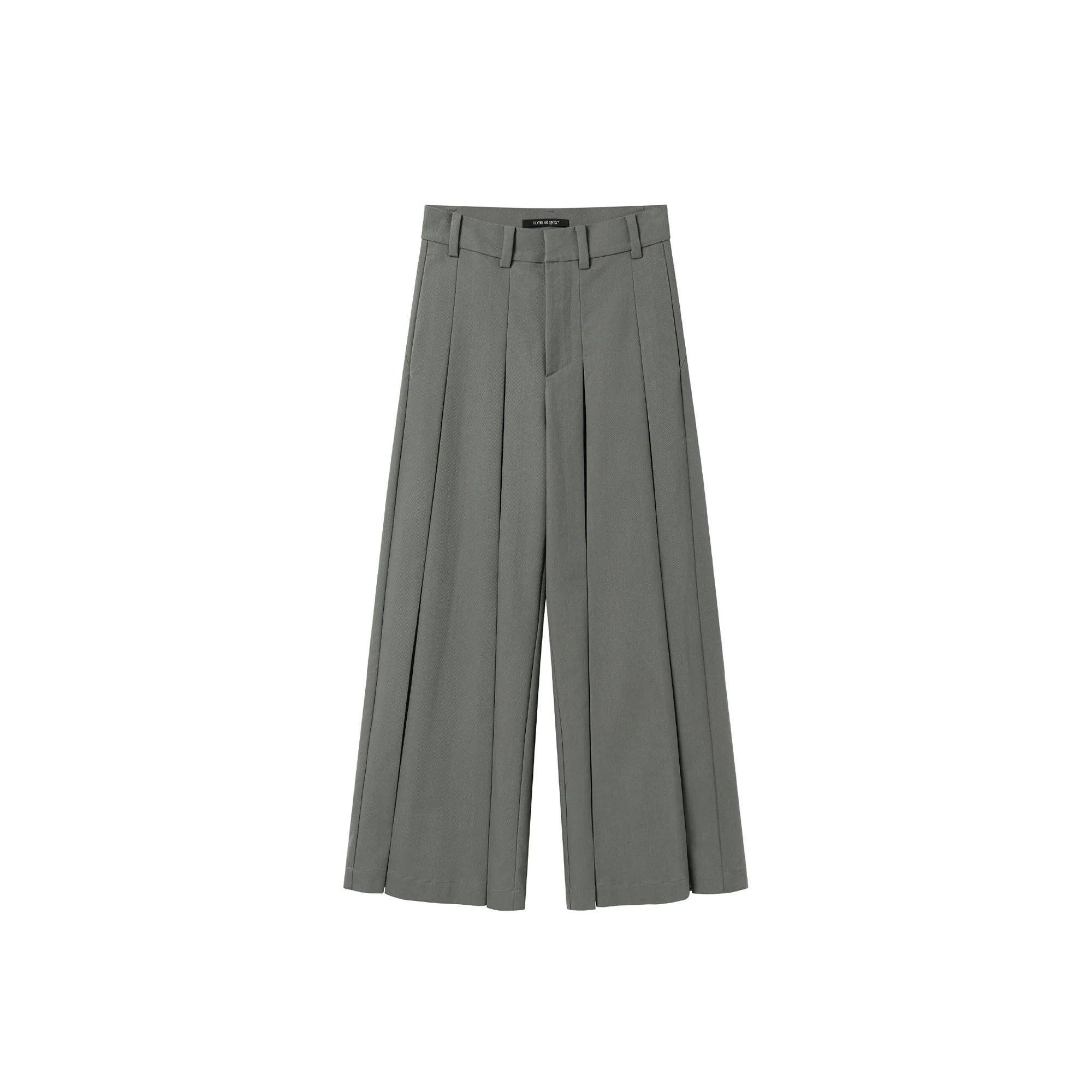ALVNG AR ANTS Double Pleat Panel Wide-Leg Trousers