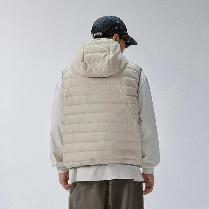 F2CE Structured Puffer Down Hooded Vest