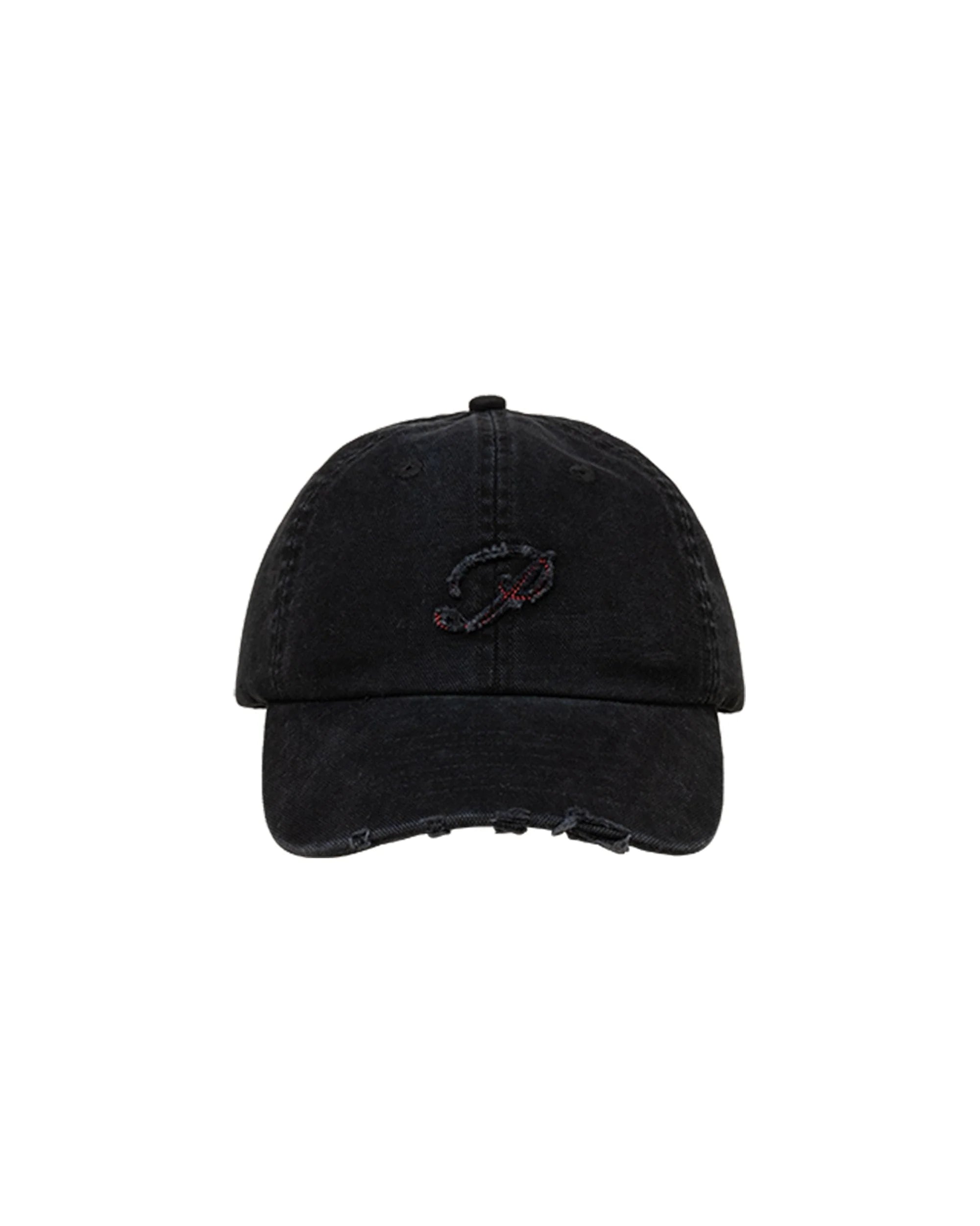 OPICLOTH Distressed LOGO Embroidered Cap