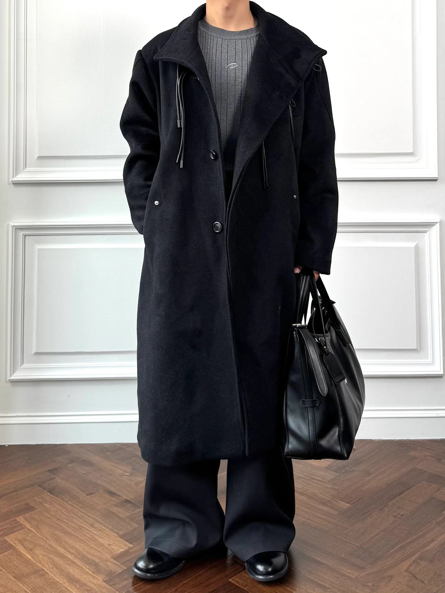 CATSSTAC Classic Toggle Button Wool Overcoat
