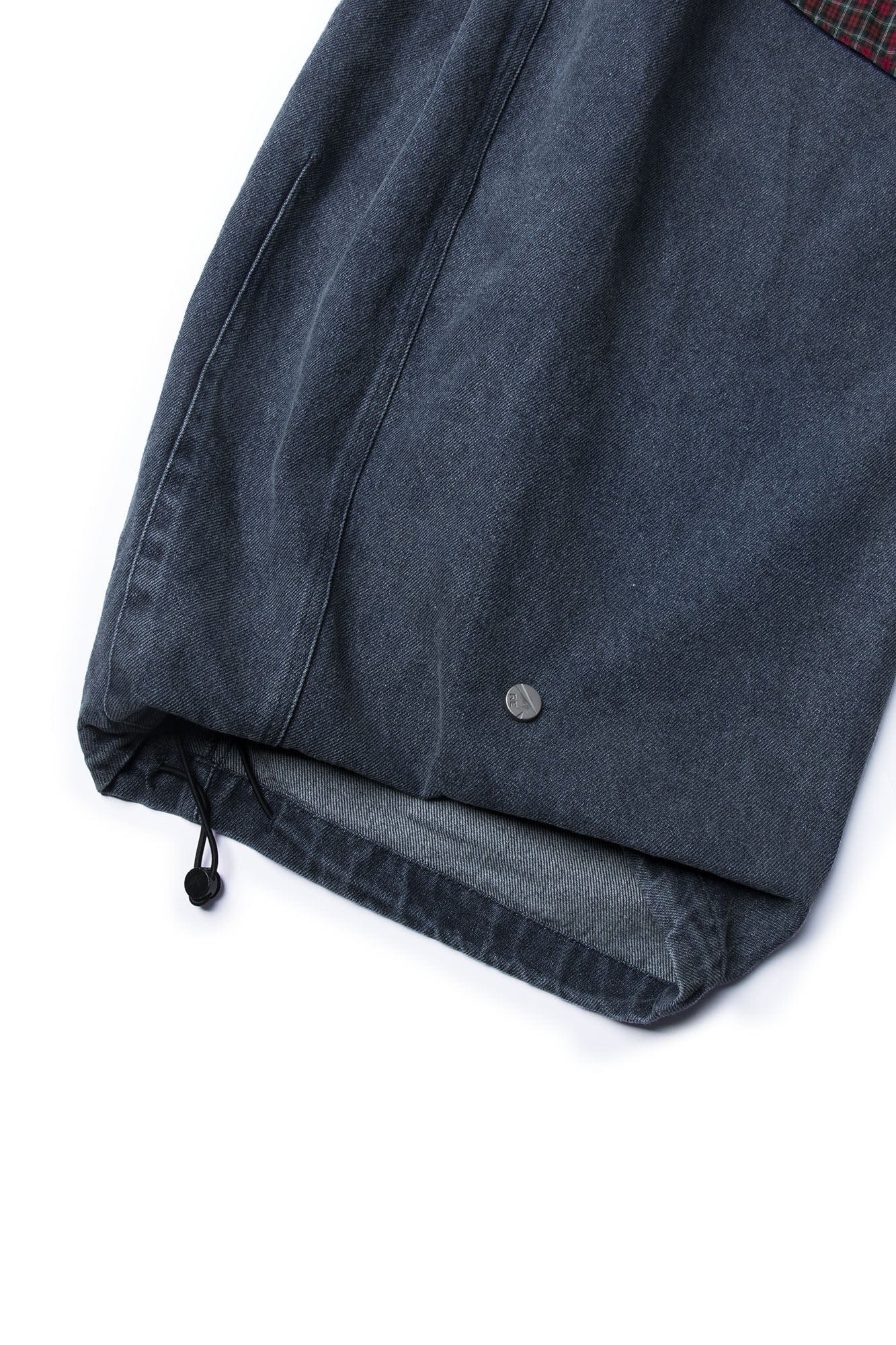 RELABEL Detachable Drape Drawstring Baggy Jeans Blue